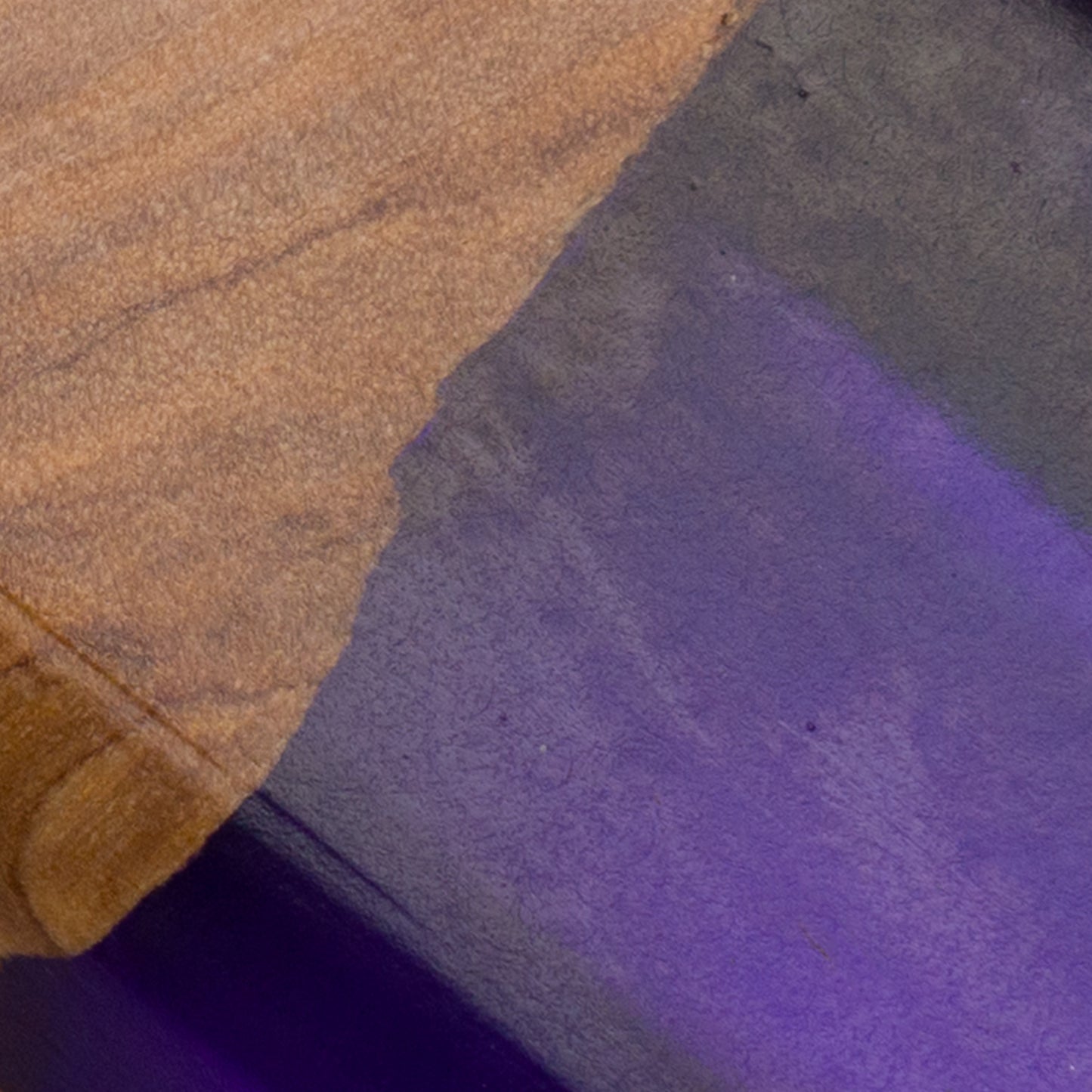 Purple Wooden Clear Mezuzah