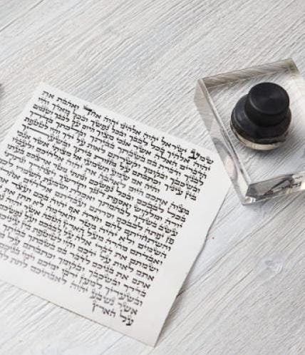 Kosher mezuzah scroll sizes
