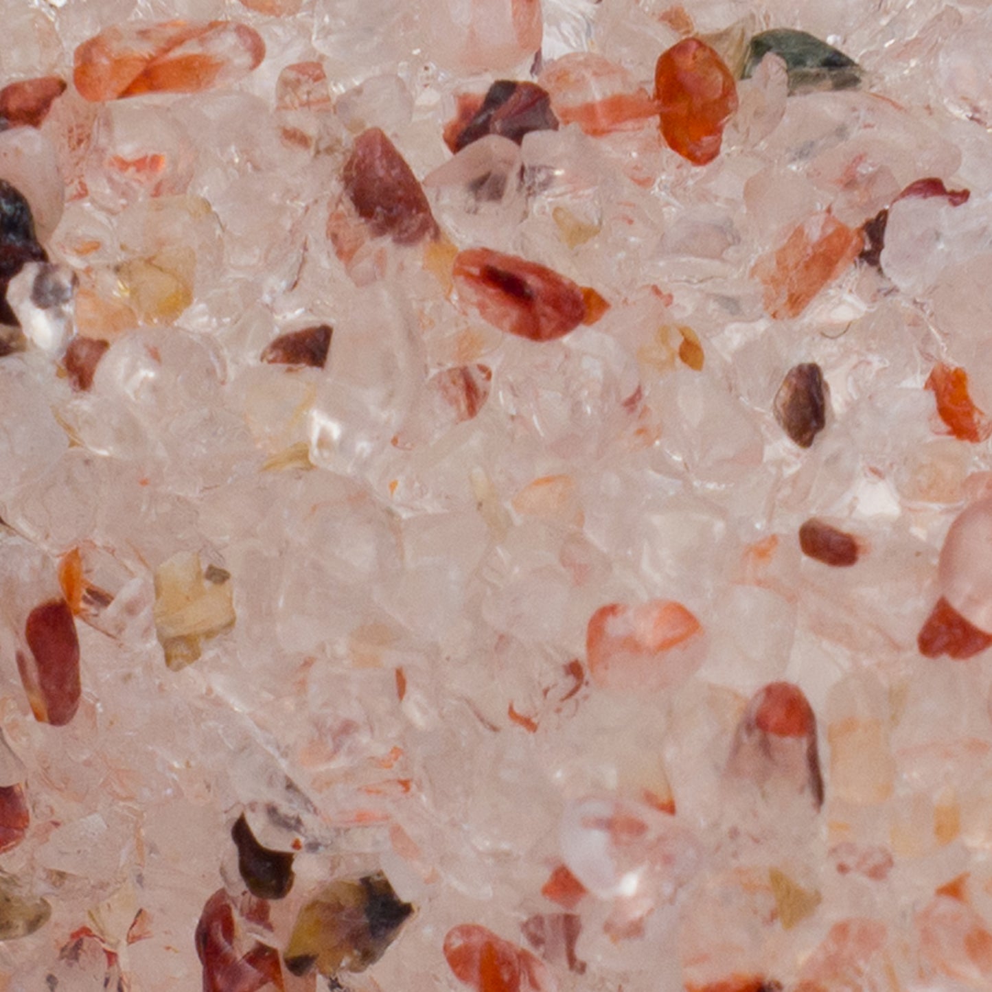 Handmade Mezuzah Case with Orange Crystal Gemstones Close-up