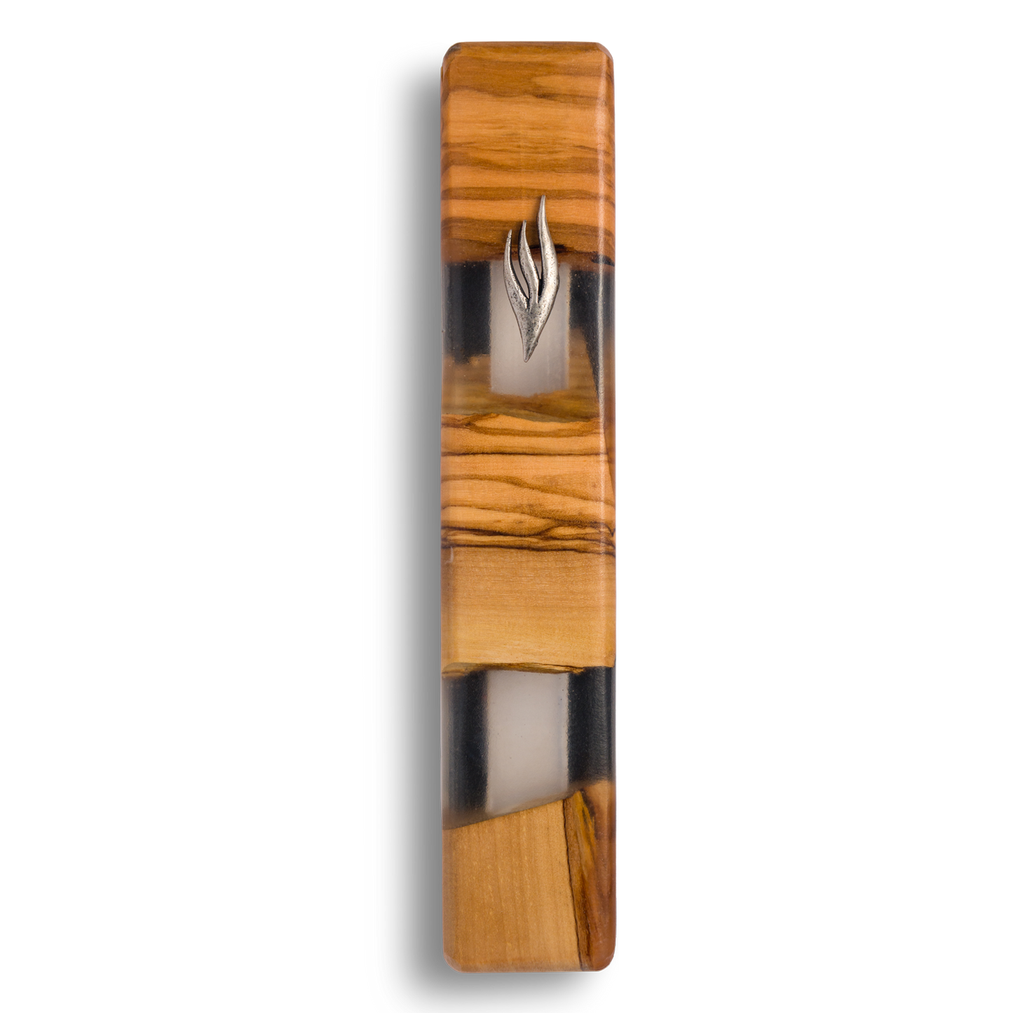 Transparent Wooden Clear Mezuzah