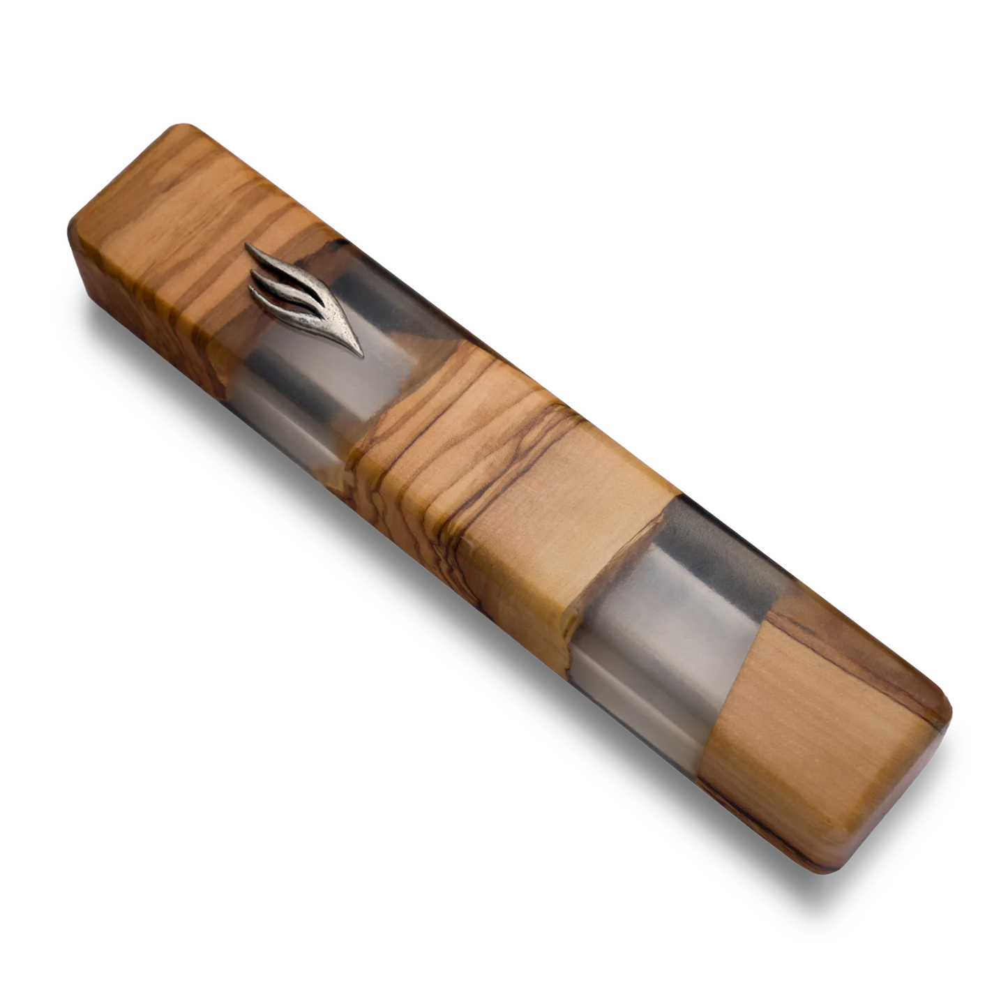 Transparent Wooden Clear Mezuzah