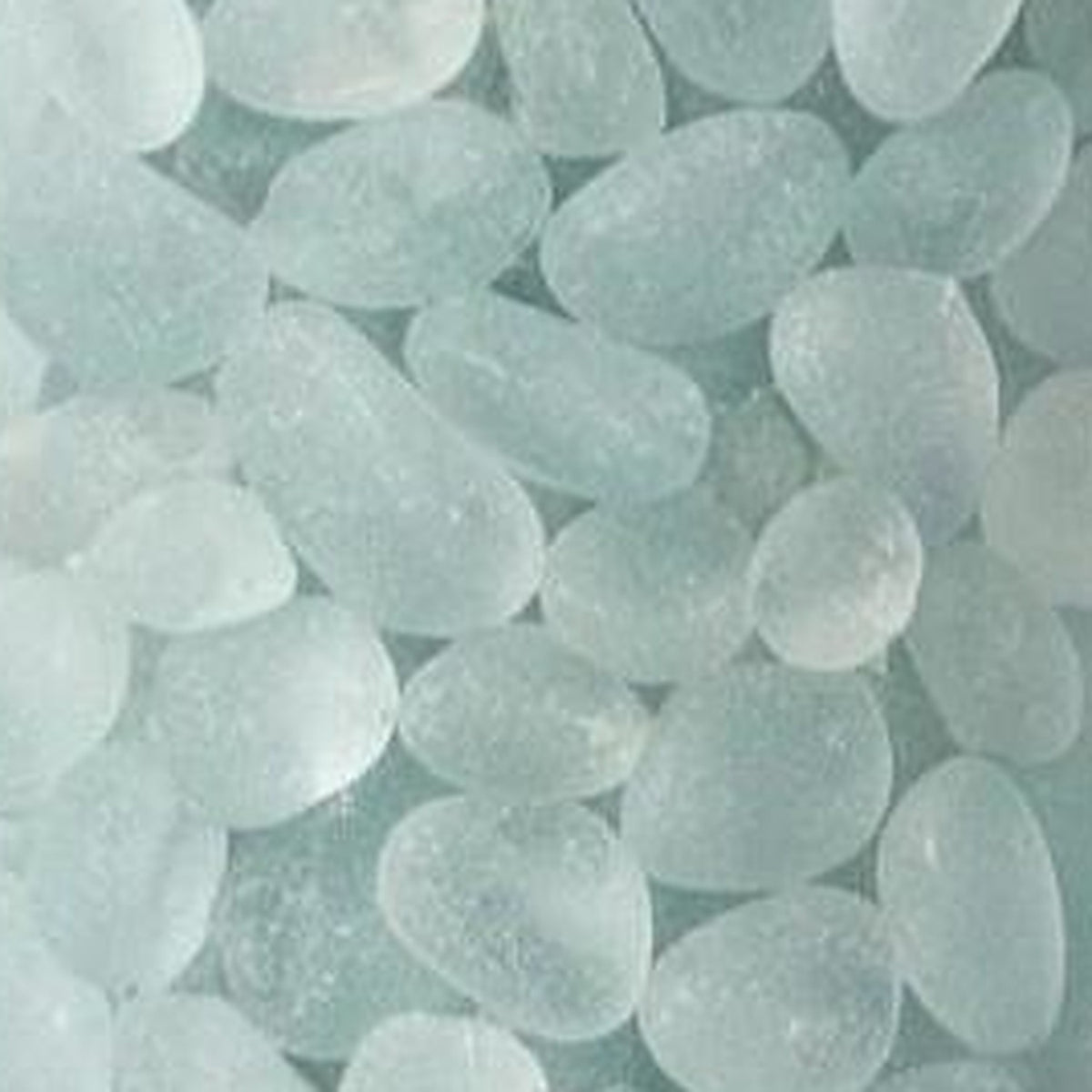 Aquamarine crystal chips close-up