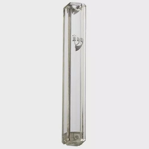 Clear waterproof plastic mezuzah case, three sizes