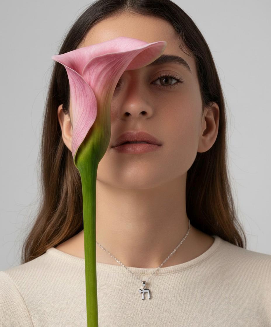 Stainless steel Chai necklace with packaging