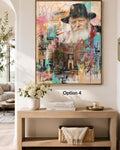 Lubavitcher Rebbe 770 Eastern Parkway print, detail